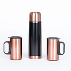 Set termo 1/2 L + 2 tazones encobrizados GLASGOW 8