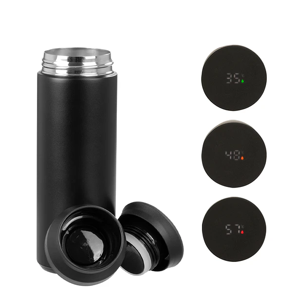 Termo doble pared de acero, con termómetro digital SMART LID, 480cc 1