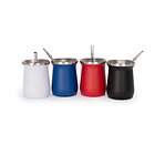 Vaso Térmico metálico MATE 300ml. con Bombilla 1