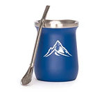 Vaso Térmico metálico MATE 300ml. con Bombilla 7