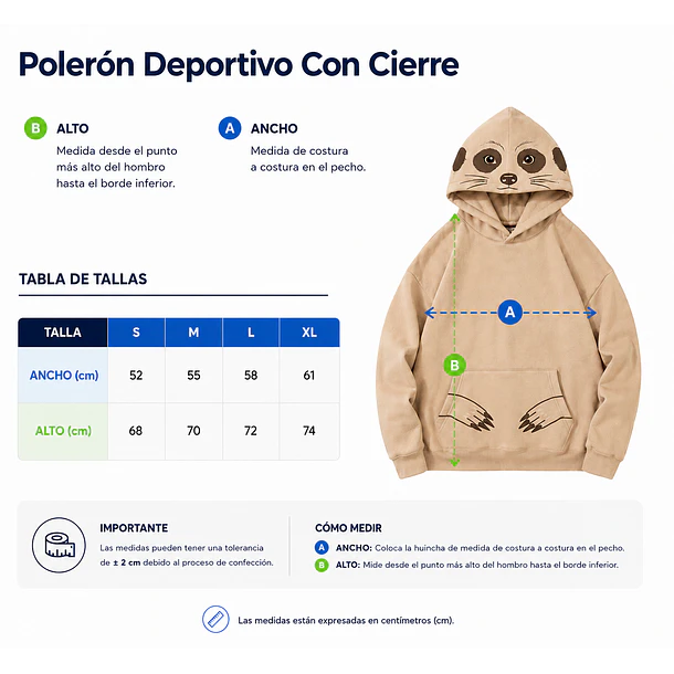 Poleron de Algodón de SURICATA 4