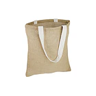 Bolsa de yute reutilizable 35x40cm con manillas de algodón 2