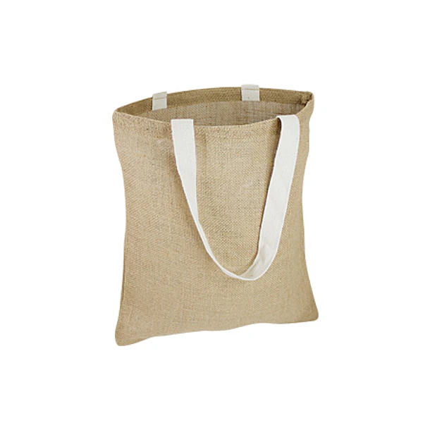 Bolsa de yute reutilizable 35x40cm con manillas de algodón 2