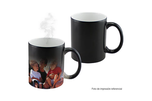 TAZA MÁGICA NEGRA PERSONALIZADA DÍA DEL PADRE