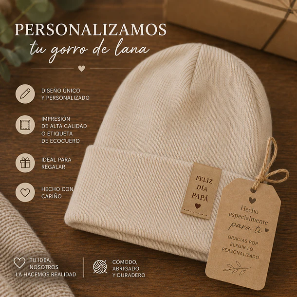 GORRO DE LANA PERSONALIZADO DÍA DEL PADRE 4
