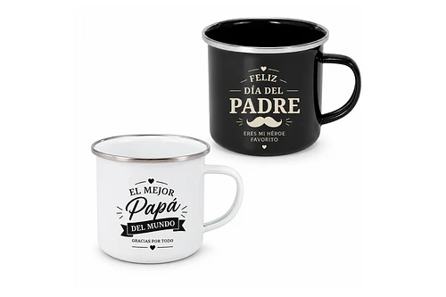 TAZÓN ENLOZADO PERSONALIZADO DÍA DEL PADRE