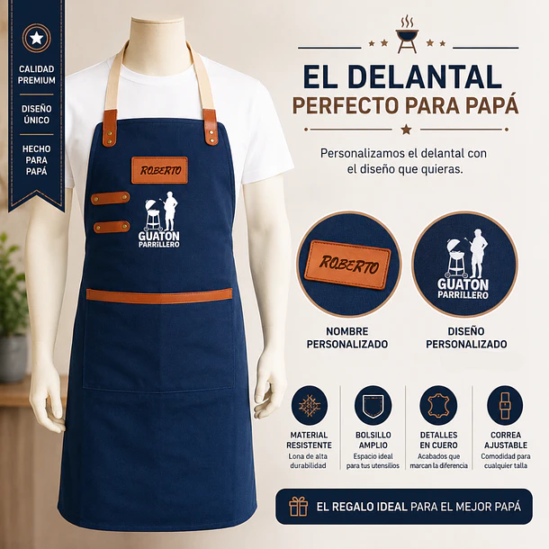 DELANTAL PERSONALIZADO DÍA DEL PADRE 4