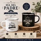 TAZÓN ENLOZADO PERSONALIZADO DÍA DEL PADRE 2