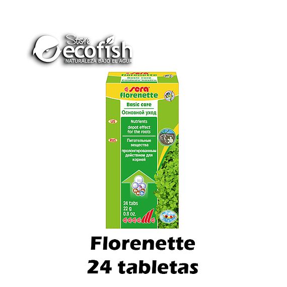 Fertilizante en pastillas Sera Florenette 24 tabs.