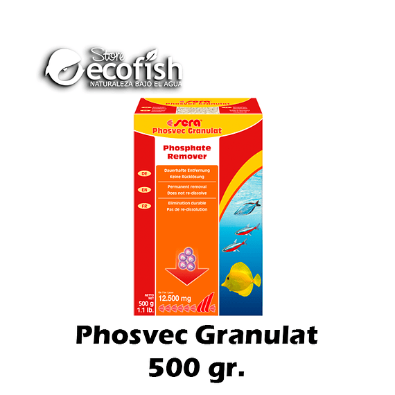 Eliminador de Fosfatos - Phosvec Granulat 500 Gr.