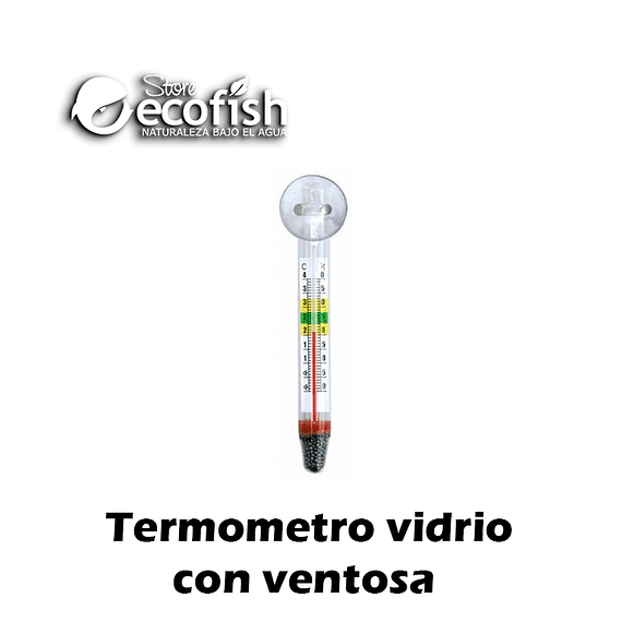 Termometro De Vidrio Flotante Con Ventosa