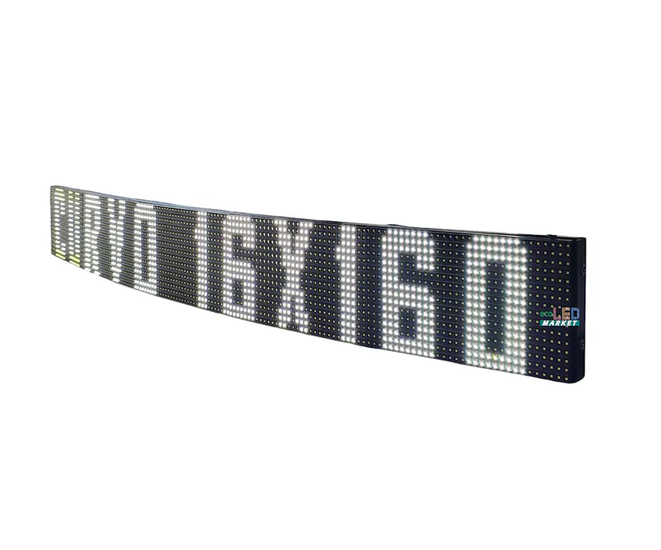 LETRERO LED BUSES CURVO - ecoLED Tecno 1