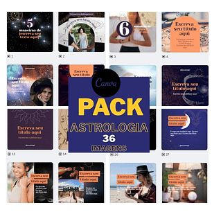 Pack Canva Astrologia