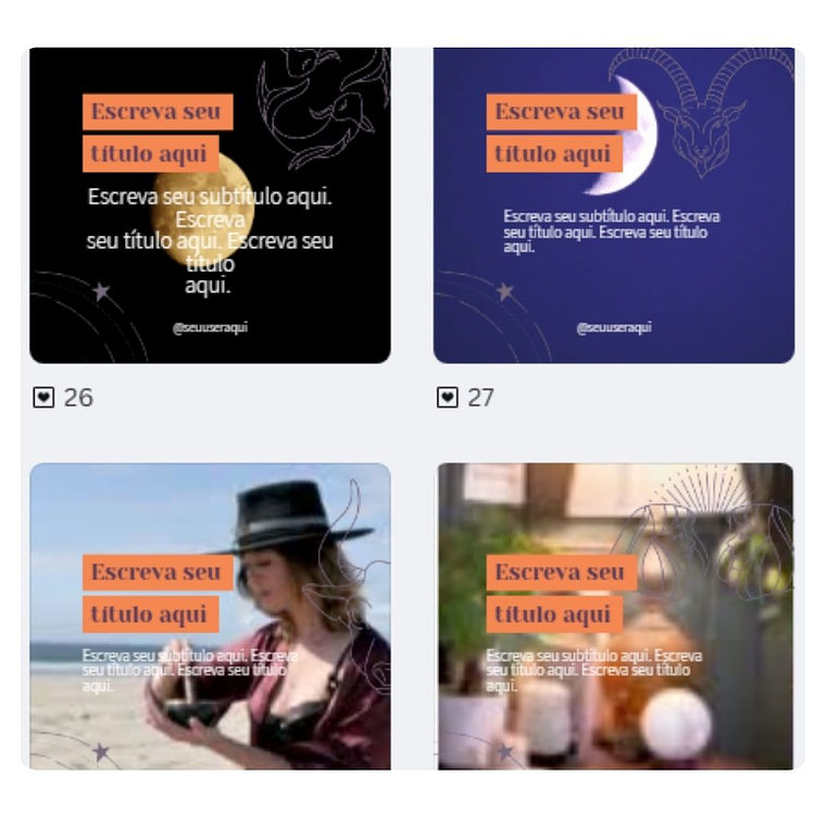 Pack Canva Astrologia 2