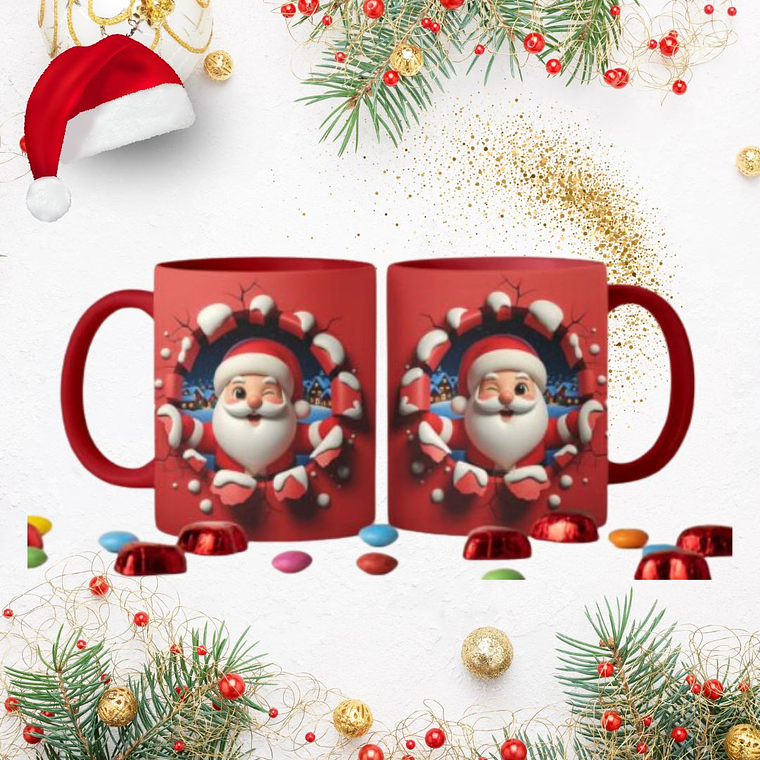 Pack 30 imagens de Natal  para Canecas  3