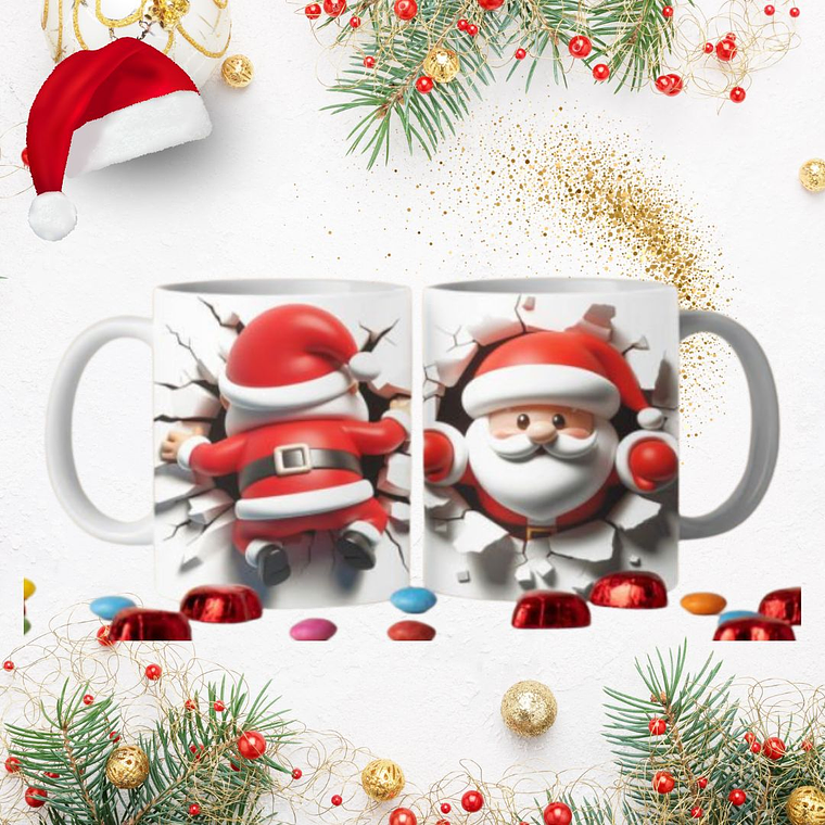 Pack 30 imagens de Natal  para Canecas  4
