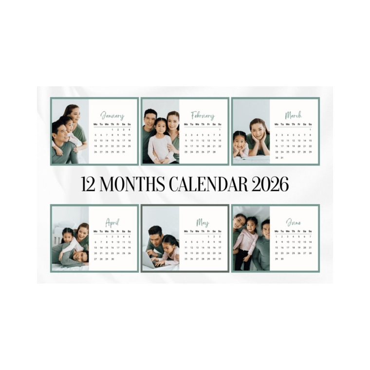 Calendário 2026 Editável no canva 2