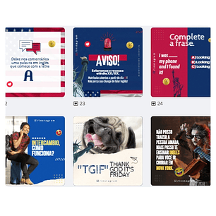 Pack canva Escola de Inglês