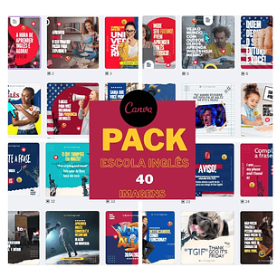 Pack canva Escola de Inglês