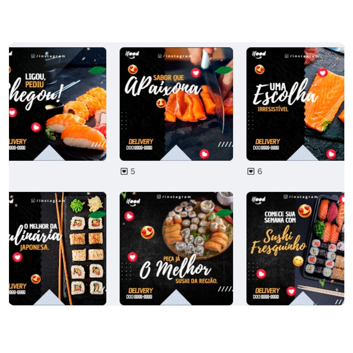 Pack canva Sushi 2