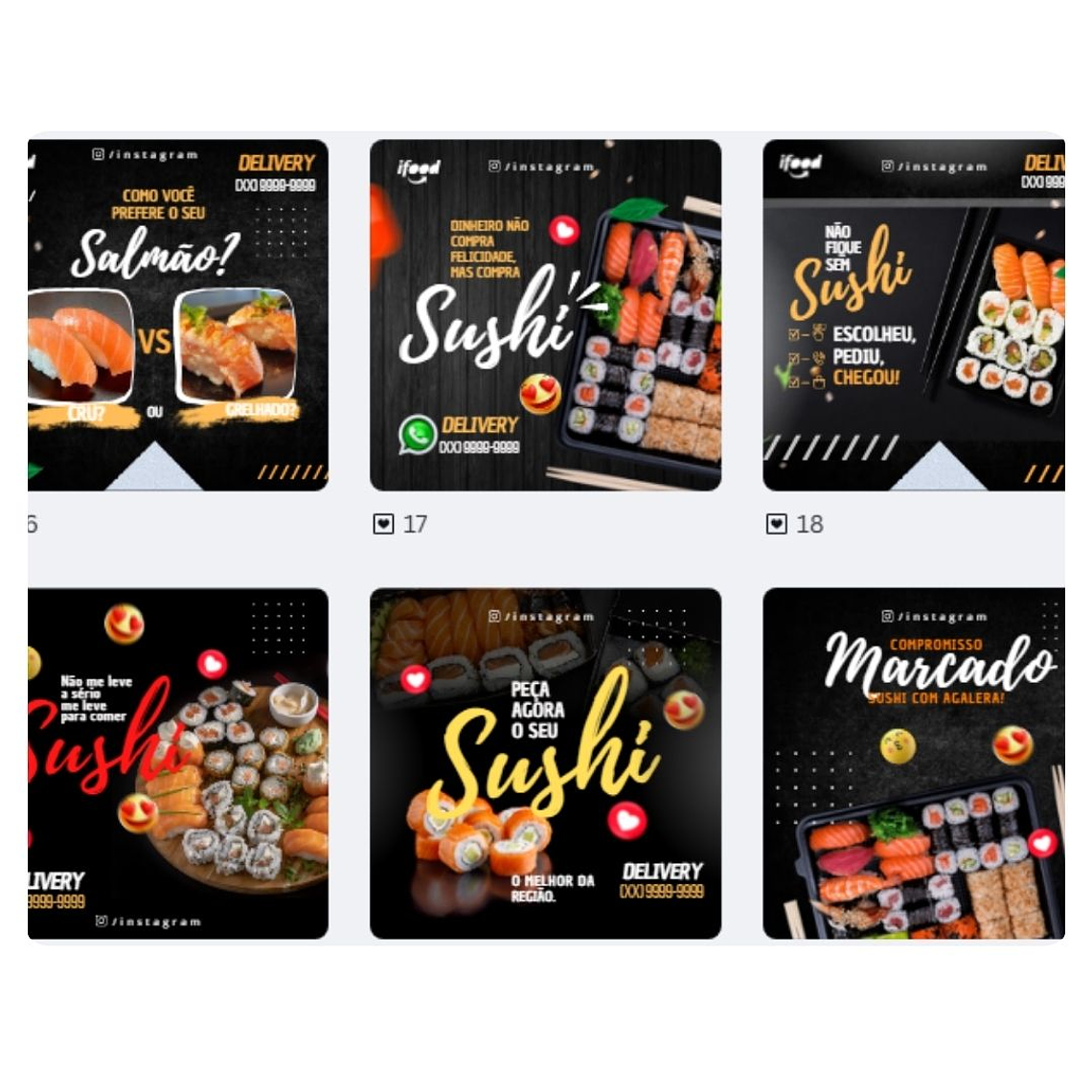 Pack canva Sushi 3