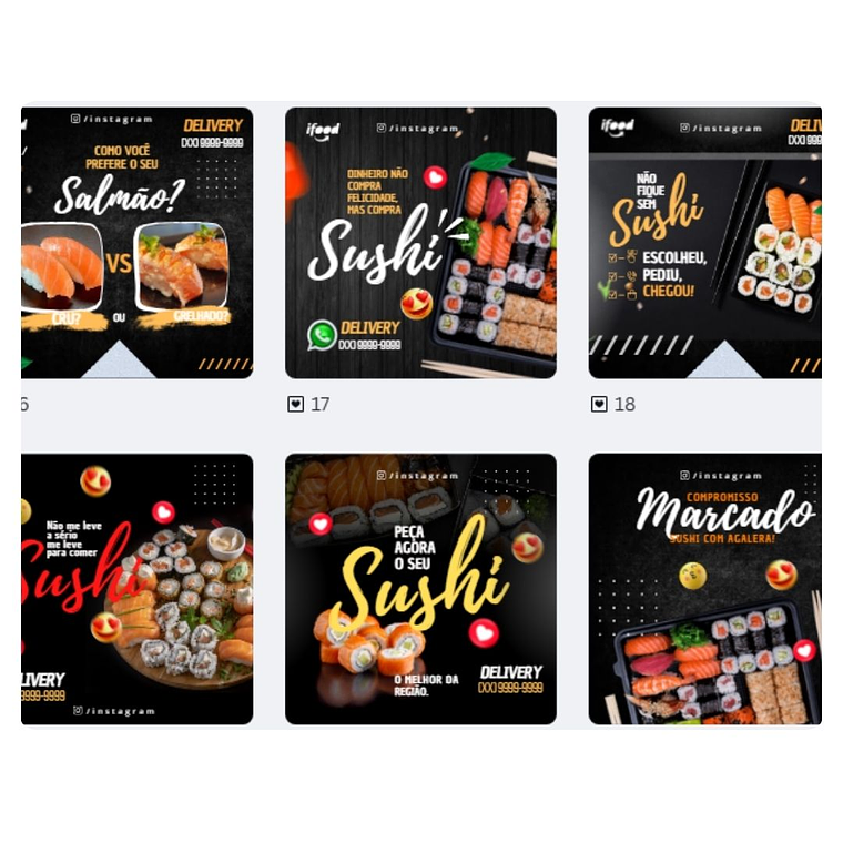 Pack canva Sushi 3