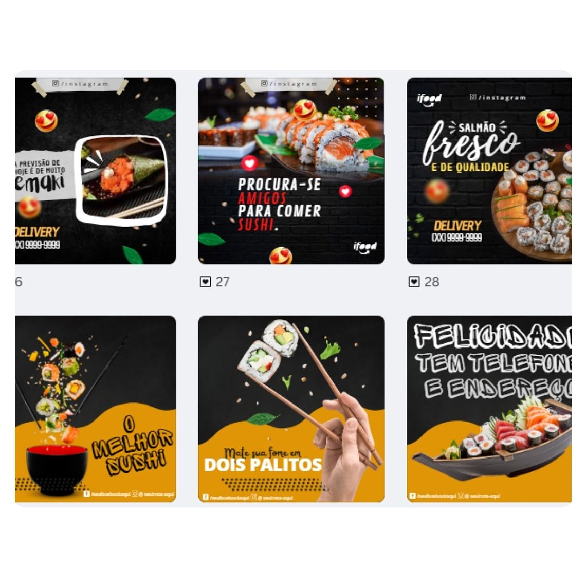 Pack canva Sushi 5