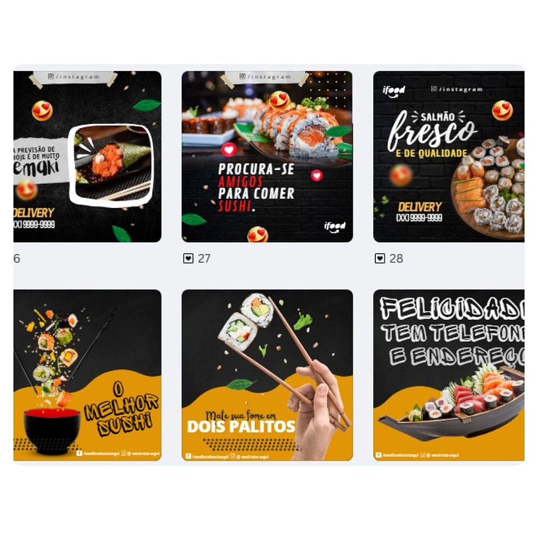 Pack canva Sushi 5