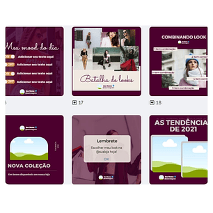 Pack canva Loja de Roupas