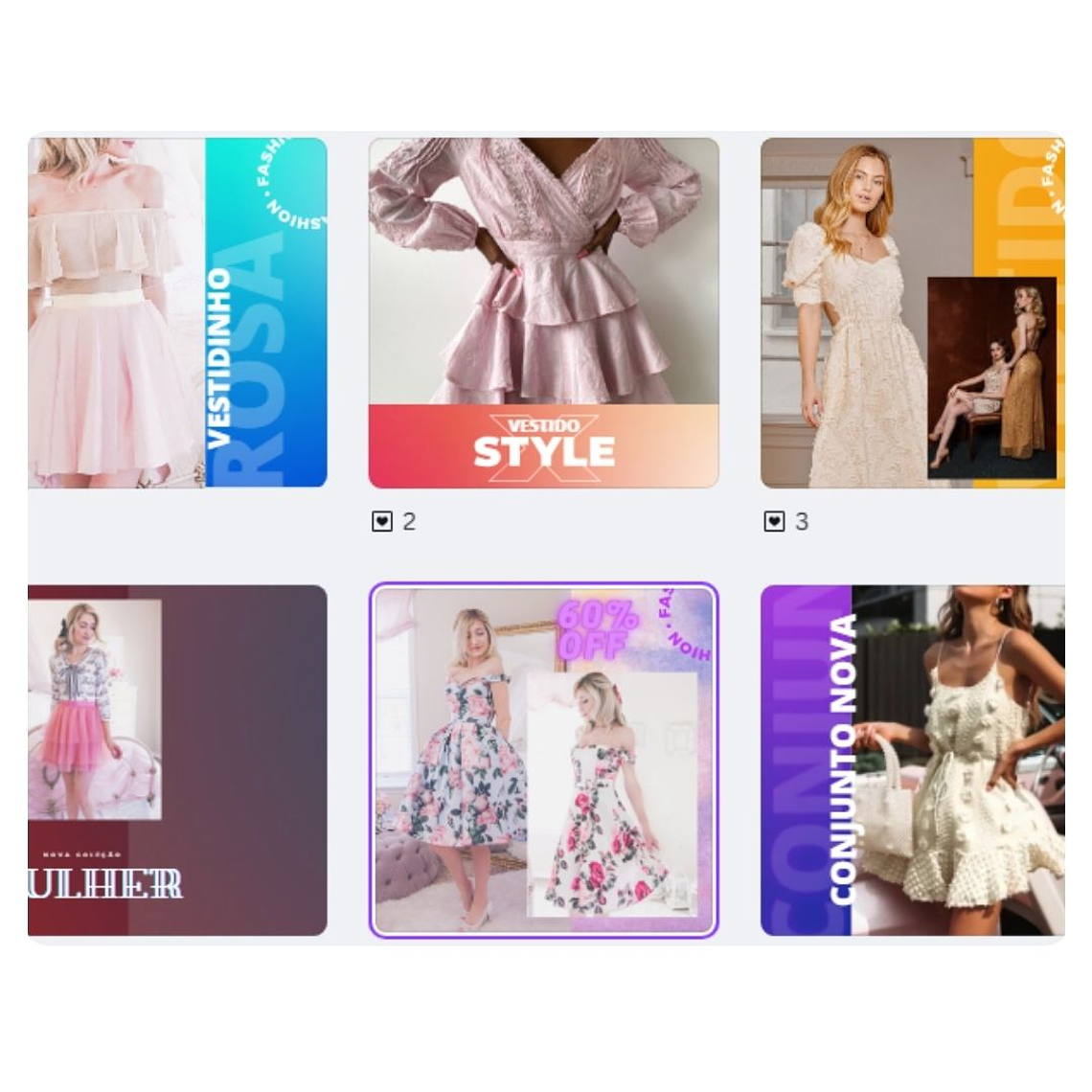 Pack canva Loja de Roupas 4