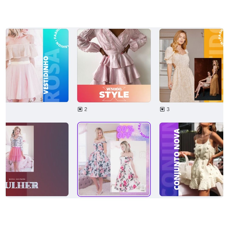 Pack canva Loja de Roupas 4