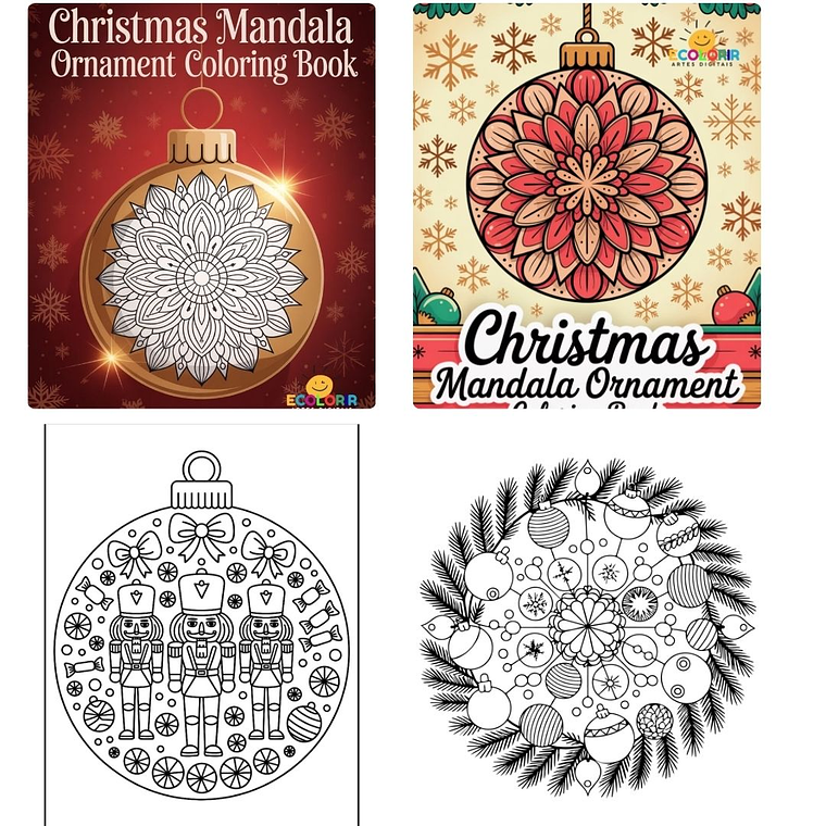 10 Livros de Mandalas de Natal 4