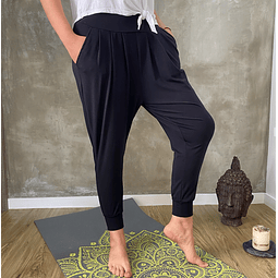 Pantalón Zazen Yoga y meditación Negro