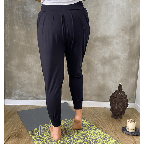 Pantalón Zazen Yoga y meditación Negro