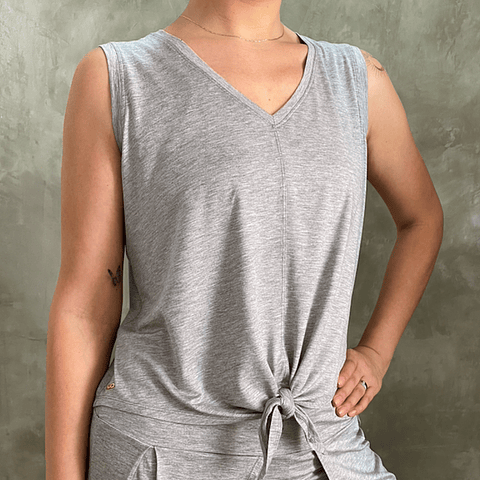 Blusa Yoga y Meditación Serenidad Gris