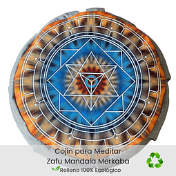 Cojín Zafu Mandala Merkabah