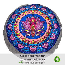 Cojín Zafu Mandala Flor de Loto
