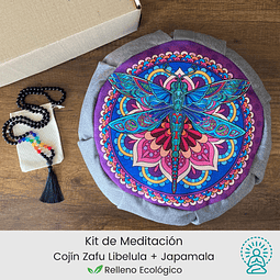 Kit Meditación Japamala + Zafu Libélula