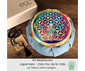 Kit Meditación Japamala + Zafu Flor 