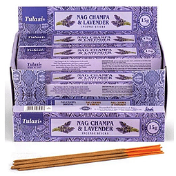 Varillas de incienso Tulasi Nag Champa y Lavanda