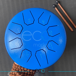 Handpan -Tambor Etereo de 8 tonos Azul