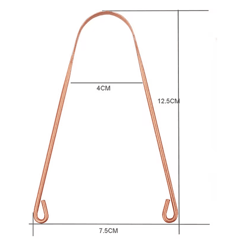 Limpiador / Raspador de Lengua Ayurveda Cobre
