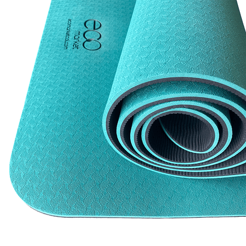 Mat para Fitness, Pilates, Yoga TPE Verde 8 mm