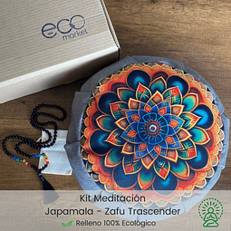 Kit Para Meditar Japamala + Zafu Trascender