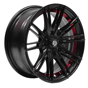 LLANTAS 14X6 4X100/4X108 ET25 SUGO BM-UC-RED 