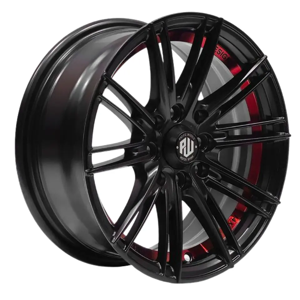 LLANTAS 14X6 4X100/4X108 ET25 SUGO BM-UC-RED  1