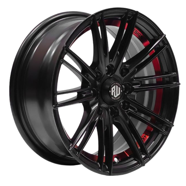 LLANTAS 14X6 4X100/4X108 ET25 SUGO BM-UC-RED  2