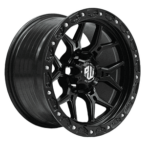 LLANTAS 17X9 6X139 ET0 VR601BL MB PACIFIC WHEELS
