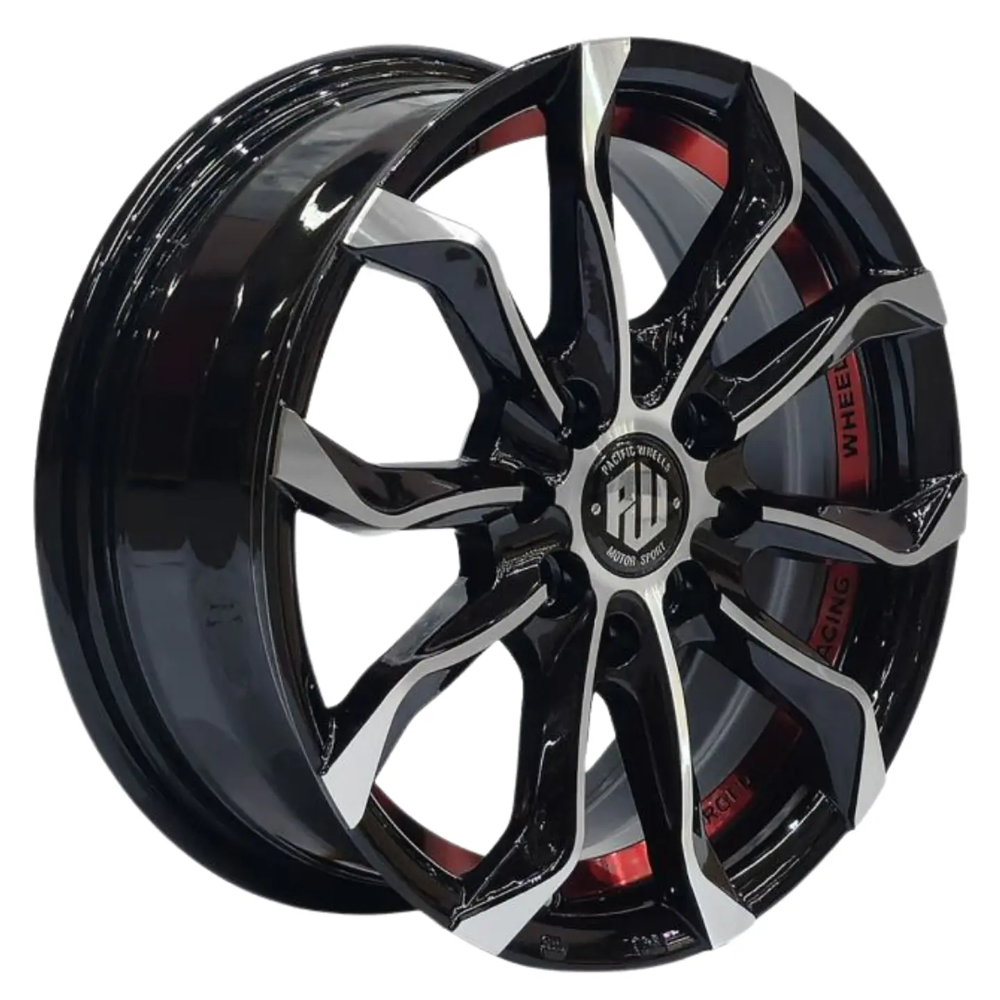 LLANTAS 15X6.5 4X100/4X114 ET38 ARGUS BM-UC-RED PACIFIC WHEELS 1
