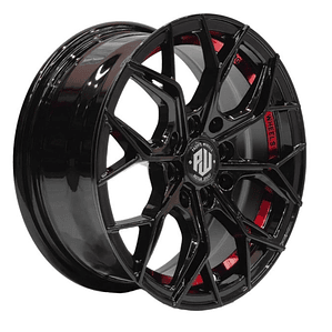 LLANTAS 14x6 4x100/4x114 ET35 GYRFA B-UC-RED PACIFIC WHEELS